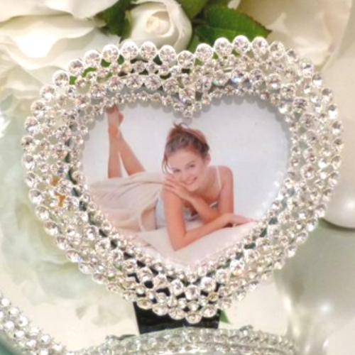 Bomboniere Crystal Heart Frame