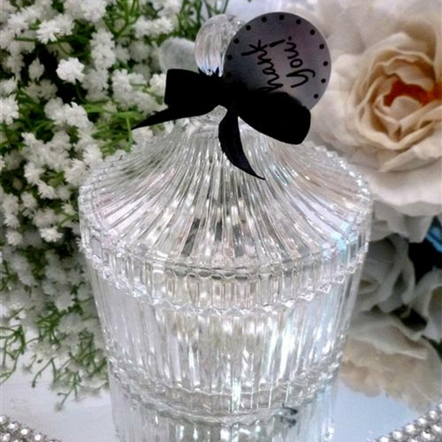 Bomboniere Glass Bowl w Lid