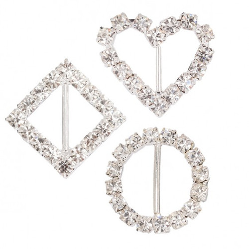 Diamante Buckle - Pkt of 5