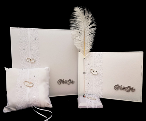 Wedding Mr & Mrs Leather Accessory Set