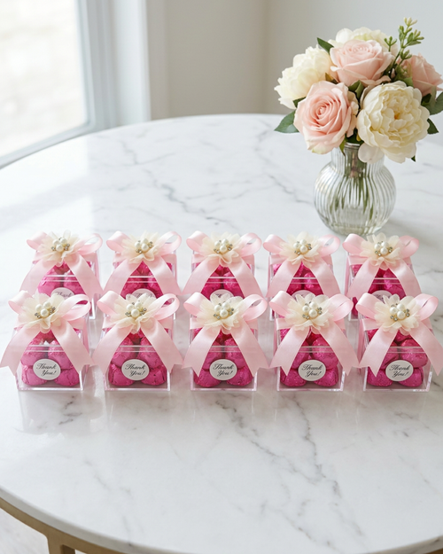Favour Acrylic Boxes With Chocolates