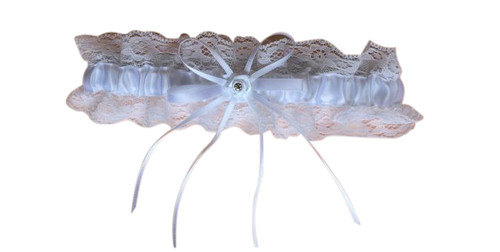 Bridal Garter - Lace and Satin