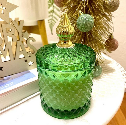 Soy Candle Vintage Green Trinket