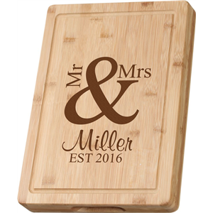 Bamboo Cutting Board- Designed To Be  Laser Engraved