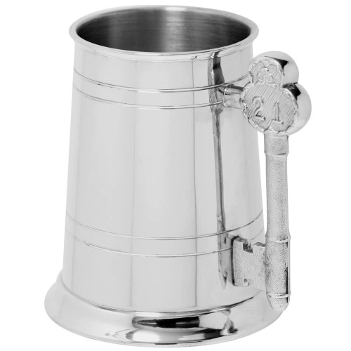 British Pewter 21st Birthday Tankard