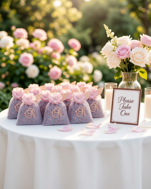 Personalised Lavender Wedding Favours