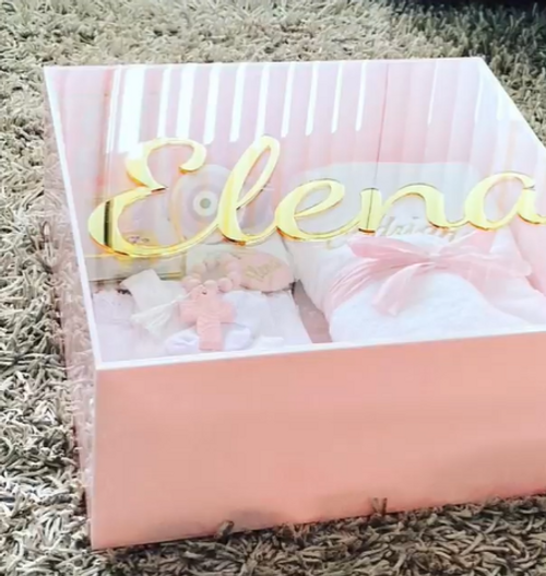 Lux Acrylic Christening Keepsake Box 