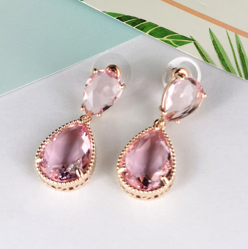 Pink Coloured Earrings