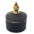 Black Jar W Gold Tip Lid