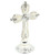 White Diamante Cross with Crystals