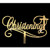 Acrylic Christening Cake Topper Gold