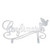 Acrylic Confirmation Cake Topper Silver