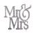 Diamond Cake Topper Mr & Mrs