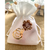 Personalised Floral Initial Linen Pouches