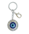 Diamante Sun with Evil Eye Keyring