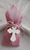 Pink Jute Drawstring Gift Bag
