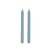 Fluted Dinner Candles - French Blue - Set of 2