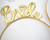 Gold Bride Headband