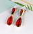 Red Coloured earrings