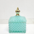 Luxury Teal Embossed Jar Bomboniere with Lid