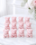 Mini Pink Rose Teddy Bear Candle Christening Favour