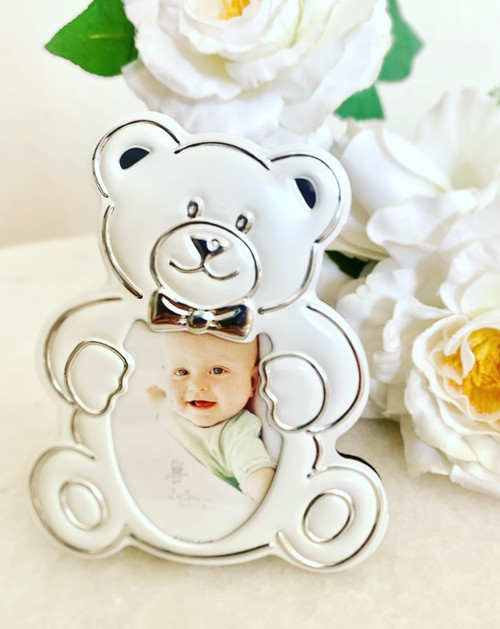 Teddy Bear Photo Frame - Elegant Bomboniere