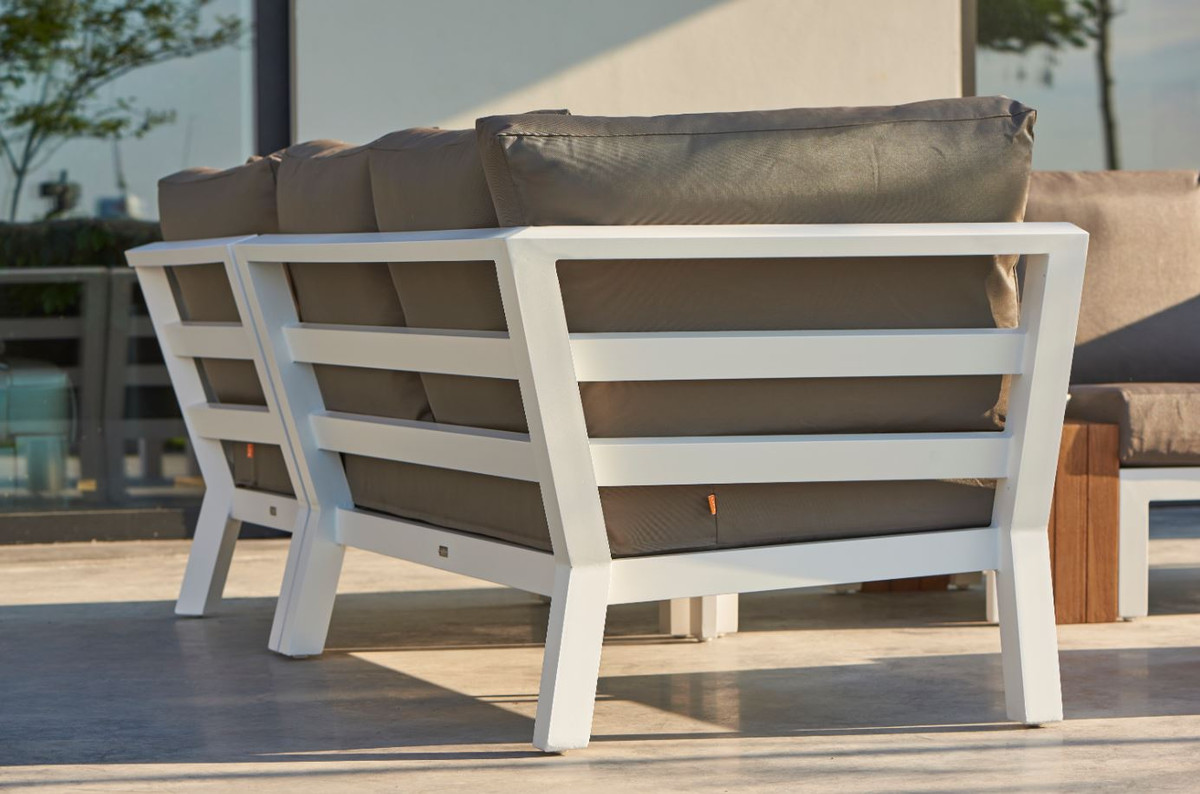 LIFE TIMBER Outdoor Aluminium Modular Corner Lounge HIGH ARM VERSION