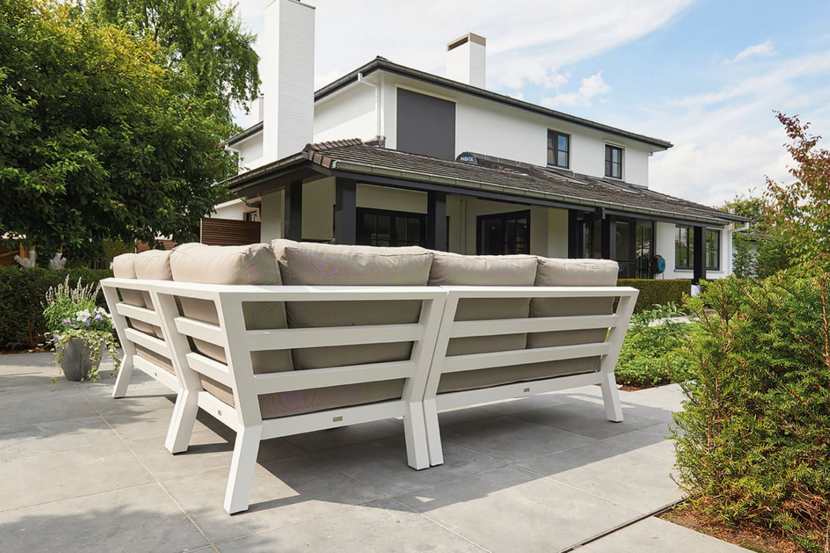 LIFE TIMBER Outdoor Aluminium Modular Corner Lounge HIGH ARM VERSION