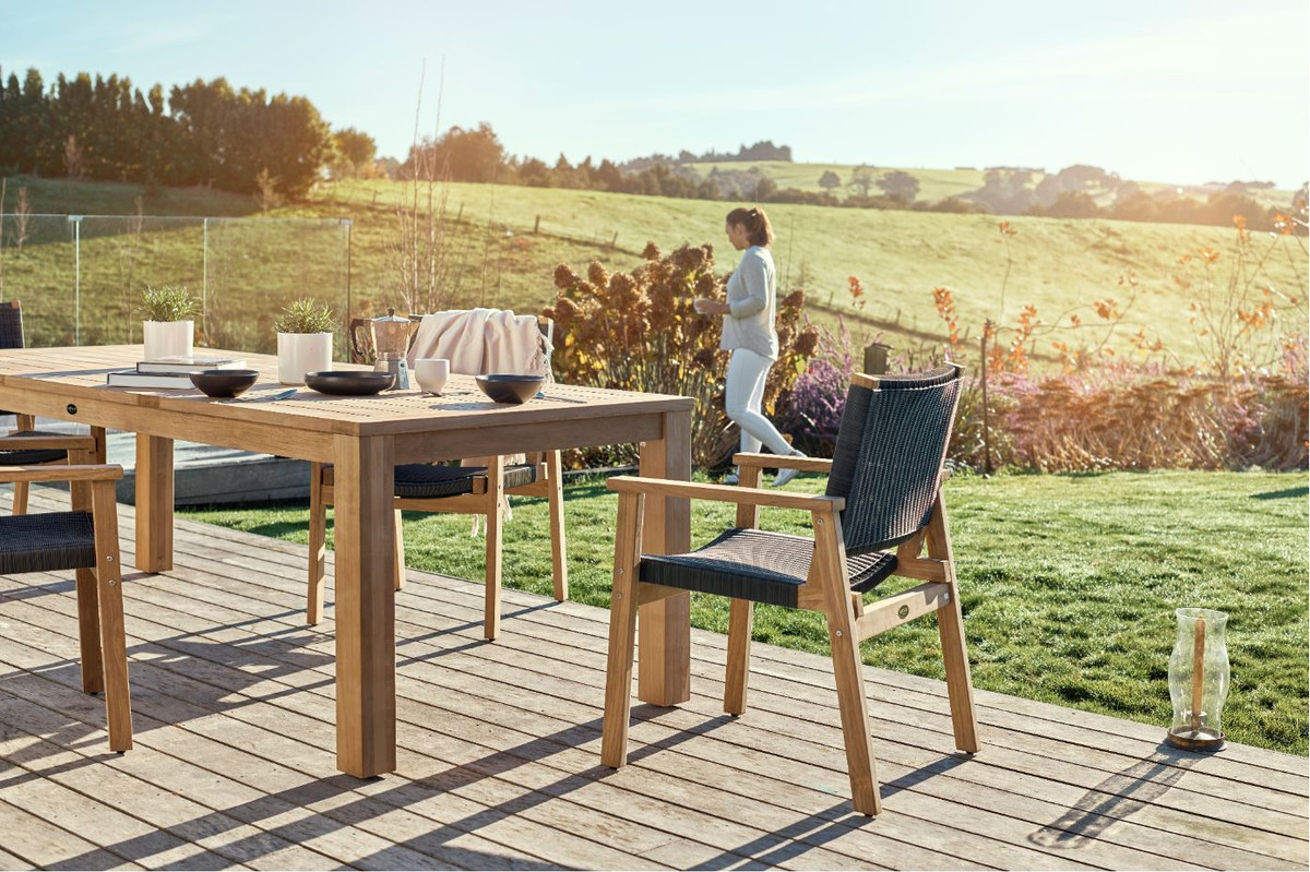 Devon Teak Outdoor Dining Table Couper 3 Sizes