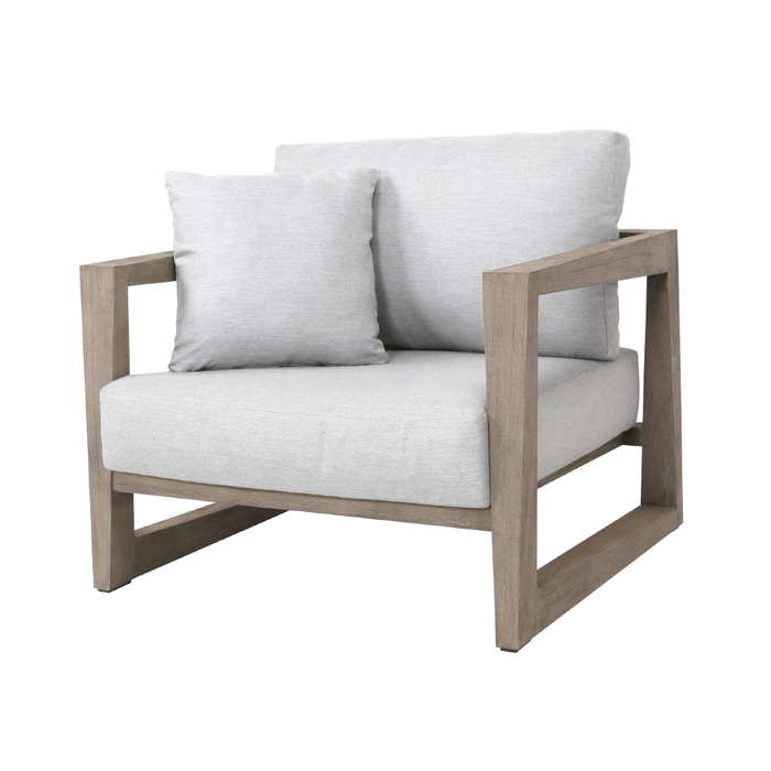 SKAAL outdoor teak low chair by Les Jardins