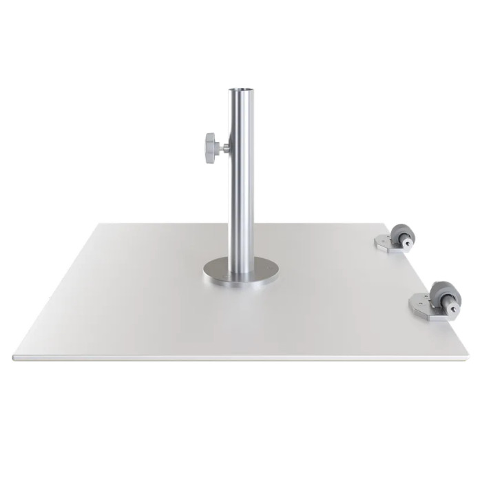 25KG Premium Wheeled base made of Galvanised Steel only, recommended for small umbrellas or, if umbrella going through a table.