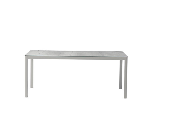 Club outdoor aluminium and ceramic table - 180cm table shown