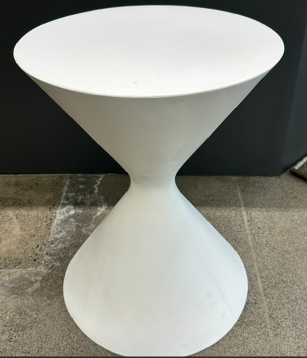 Hourglass stool/sidetable/pedestal