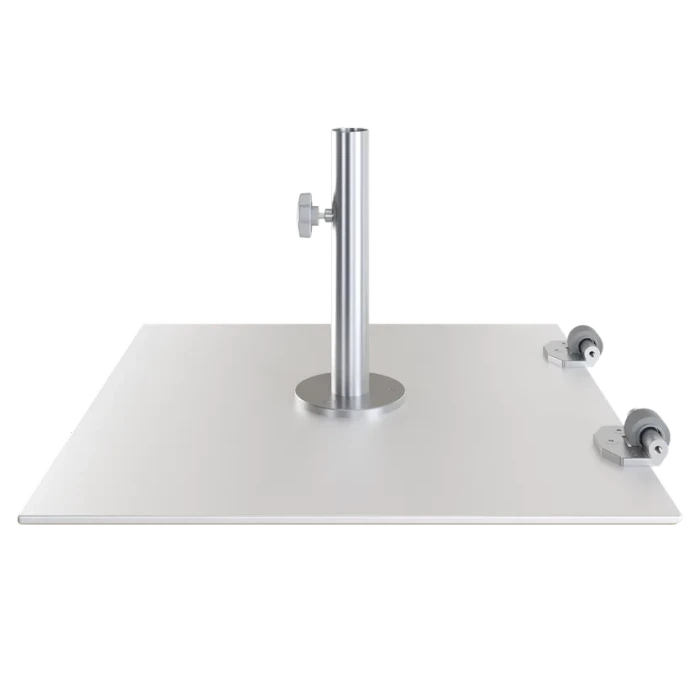 25KG Premium Wheeled base made of Galvanised Steel only, recommended for small umbrellas or, if umbrella going through a table.