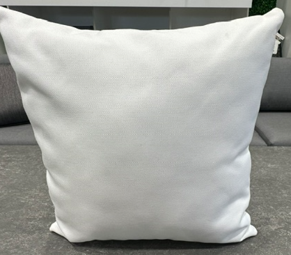 White 45cm x 45cm Outdoor Dralon fabric cushion, brightens up your patio