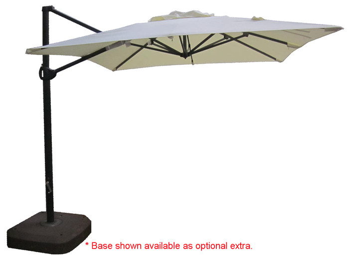 360 sidepost patio umbrella 2.5m square 