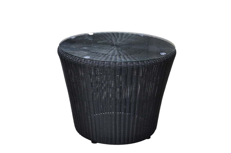 MIRO Outdoor Side Table 3mm Wicker in Black