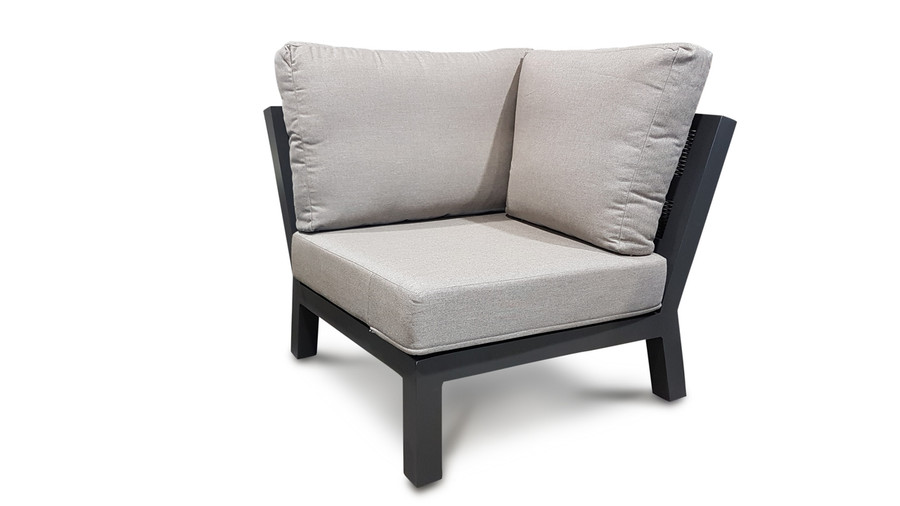 LIFE TIMBER outdoor aluminium modular corner sofa - .9m x .9m