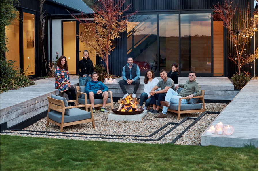 Devon teak Kisbee outdoor sofa