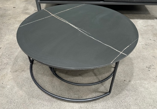 POP Aluminium & Ceramic Outdoor Coffee Table - White Marble or Pietra Grey finish