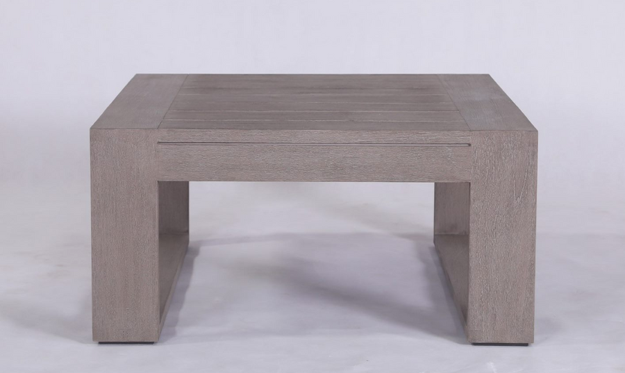 RANCHO outdoor coffee table with Duratek finish - 80x80cm.
Front view