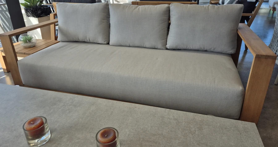 BRIARY 3 Seater Sofa in Sunbrella Cast Silver fabric