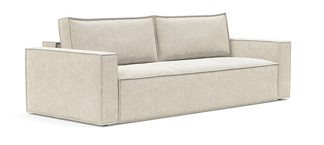 newilla sofa bed in Taura off white fabric