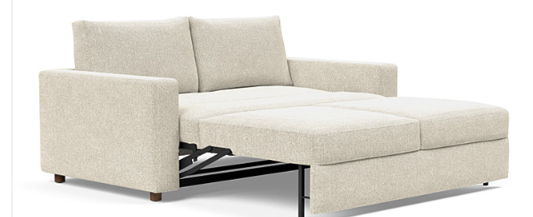 Neah Queen Sofabed, ideal for lounging whilst enjoying your favourite past times! in fabric Taura Off-white