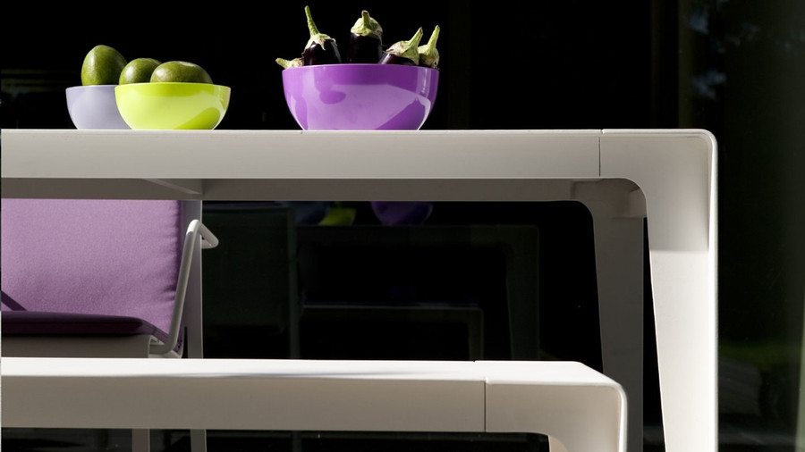 MIRTHE Bench Seat by Tribu - 120cm WHITE ONLY - LAST ONE!