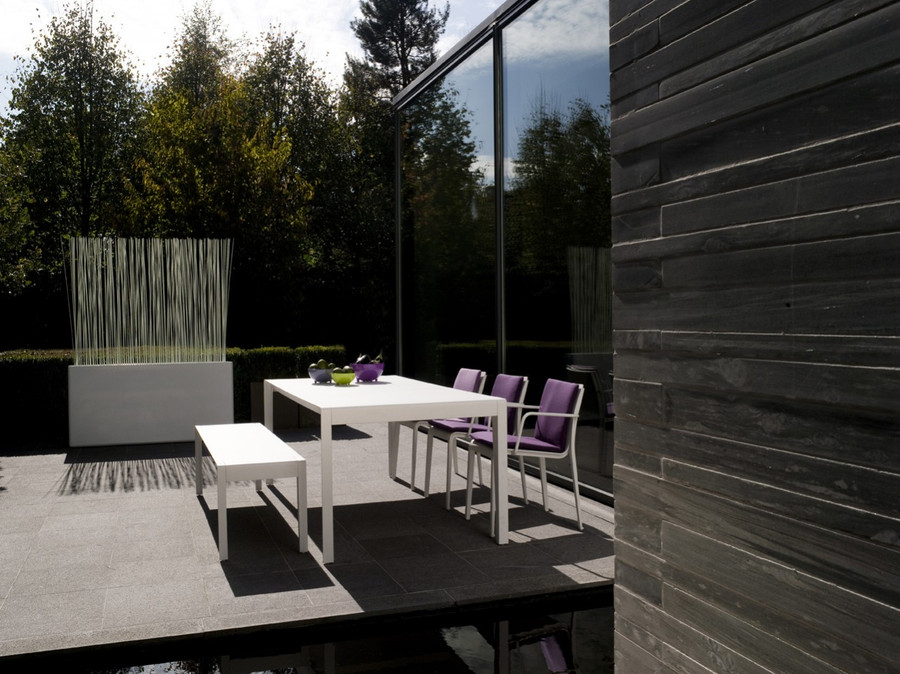 MIRTHE Bench Seat by Tribu - 120cm WHITE ONLY - LAST ONE!