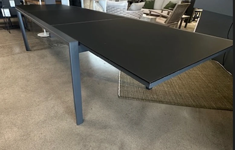 Themis table extended, fit 5 chairs along the side when it is  extended to 3.3m 