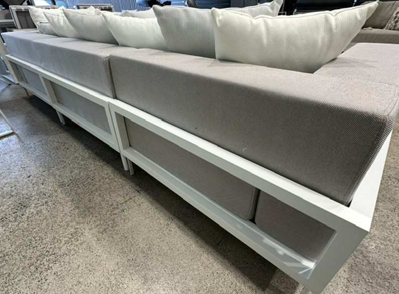 Back view of the Cleo modular sofa, 4 x pieces.