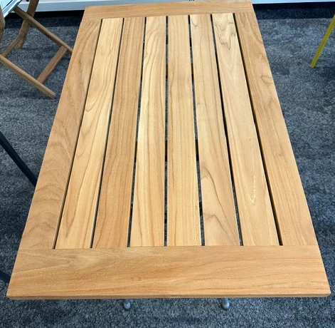 ATLAS Teak Outdoor Table - 105cm x .59cm x .74cmH