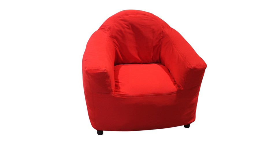 CLUB chair in the Red colour - front view